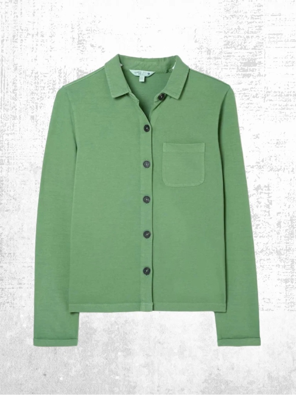 Fat Face Green Button-Down Shirt